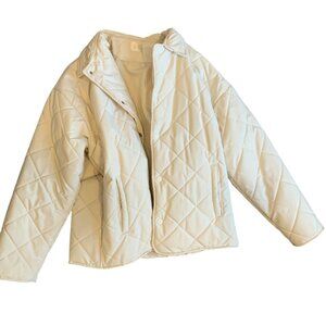 Cream Quilted Jacket